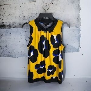 Worthington Golden Yellow Shell Tank Top Women’s Medium Shell Career